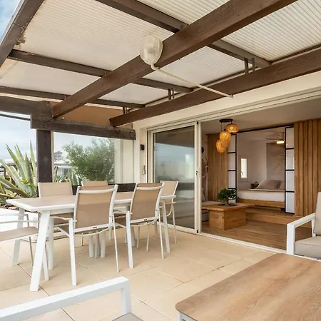 Bamboo Terrasse Parking Port Nature Village Naturiste